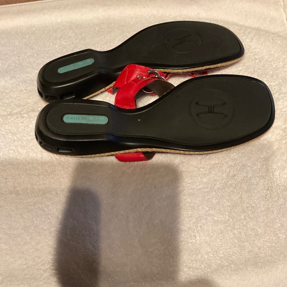 Cole Haan Nike Air Red Leather Sandal - Picture 2 of 8